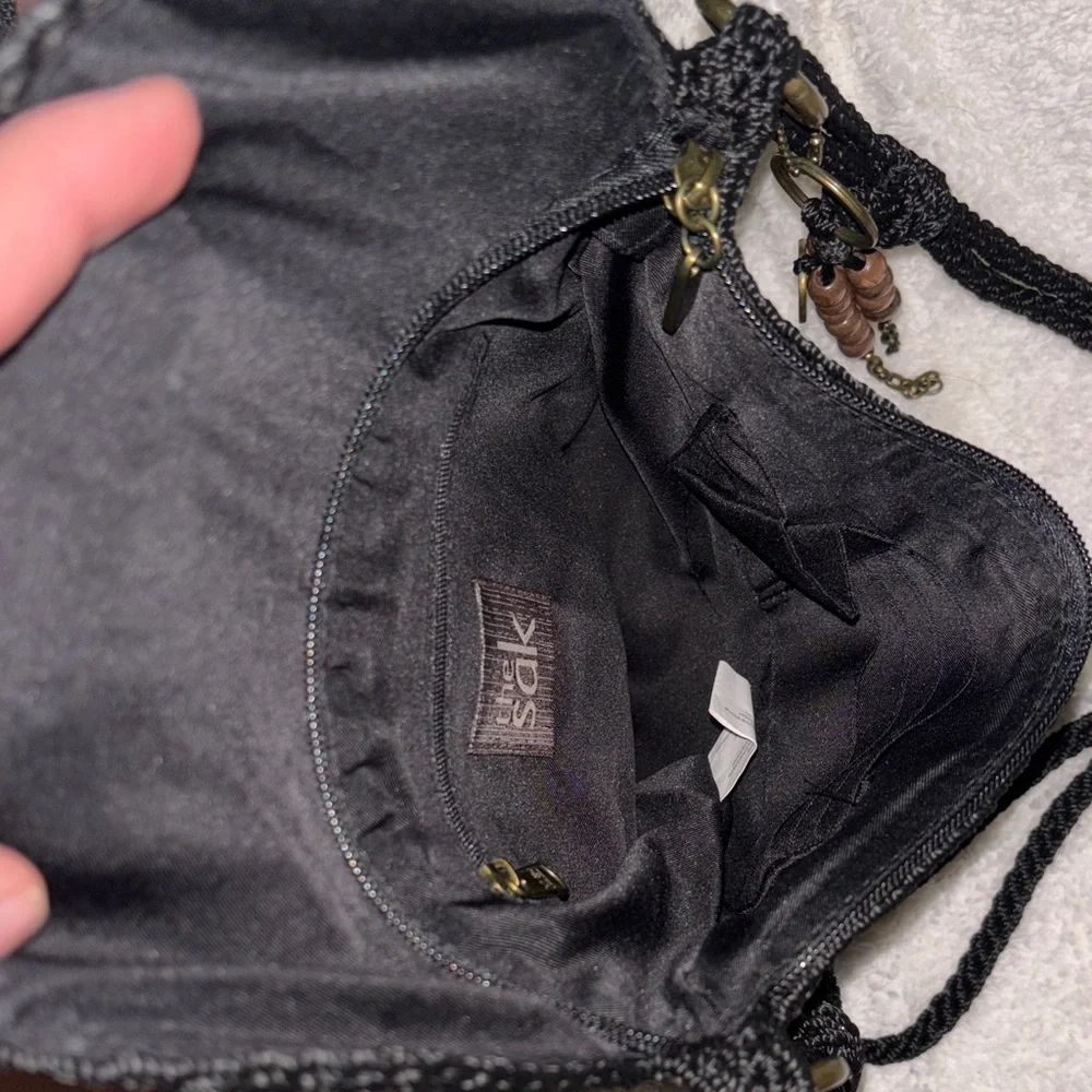 The Sak Black Crochet Crossbody Bag - Picture 8 of 8
